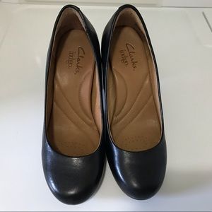 Clark’s indigo heels